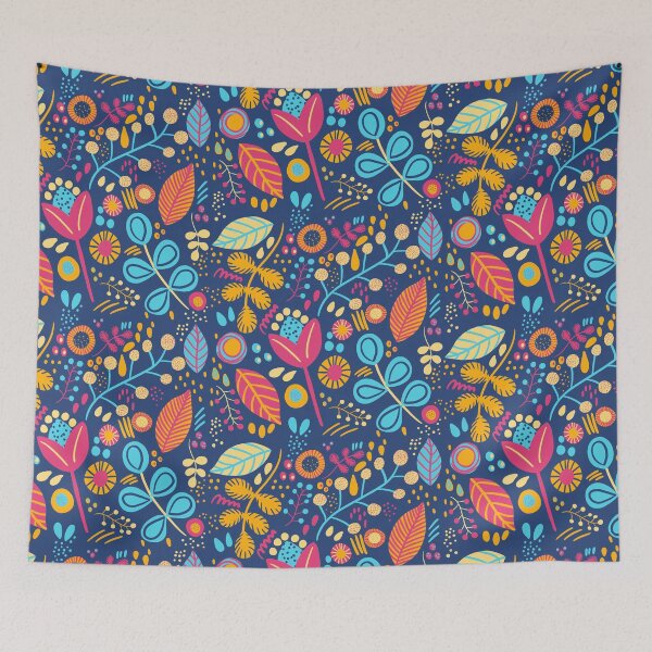 Item preview, Branches and leaves on blue solo designed and sold by LaDiaFay.