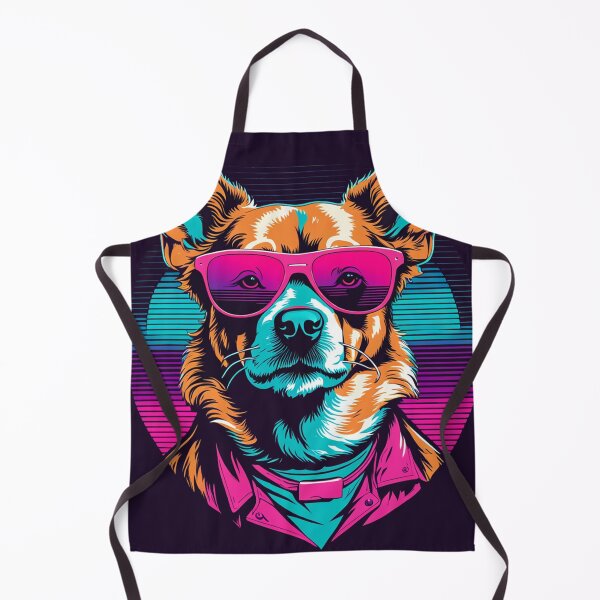 Item preview, When your little dog adopts glasses, each rainy afternoon becomes an opportunity to explore puddles with style, with bouncing paws and lenses resisting the drops designed and sold by Pulsant Paintings.