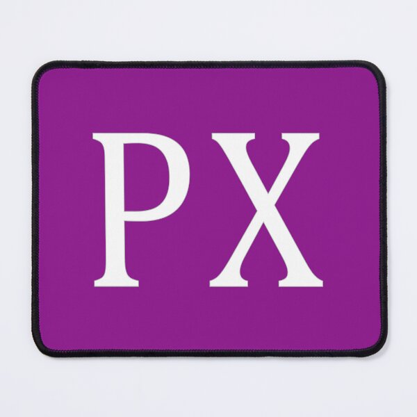 Item preview, PX Initials Monogram Elegant White Letters designed and sold by Jeallan Designs.
