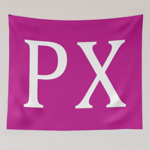Item preview, PX Initials Monogram Elegant White Letters designed and sold by Jeallan Designs.
