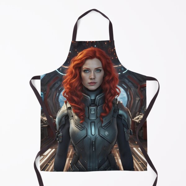 Item preview, Red-haired Norwegian explorer on a space mission. designed and sold by Kenosuke78.