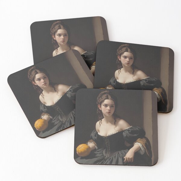 Item preview, The Enigmatic Lady with a Pumpkin: A Vintage Mystery designed and sold by Patriot Artyfact.