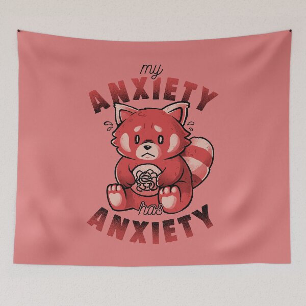 Item preview, My Anxiety Has Anxiety - Funny Sarcasm Red Panda Gift designed and sold by EduEly.