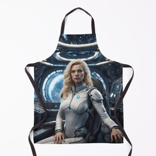 Item preview, Blonde woman at the controls of a spaceship. designed and sold by Kenosuke78.