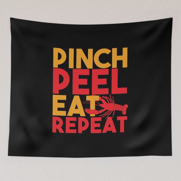 Item preview, Pinch Peel Eat Repeat Cute Funny Crawfish Lover designed and sold by Bronby.