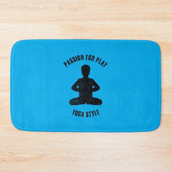 Item preview, Black silhouette of a boy practicing yoga designed and sold by HarridanCreates.