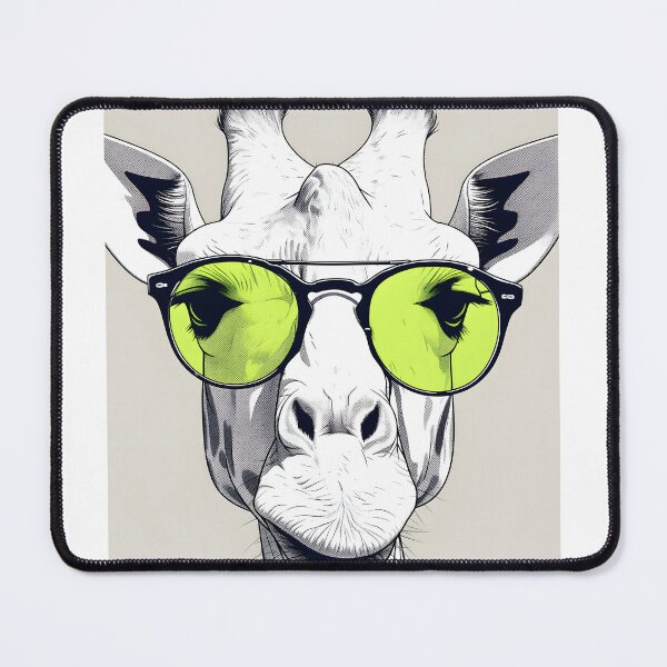 Artikelvorschau, Funny Giraffe With Glasses entworfen und verkauft von CoolMantras.