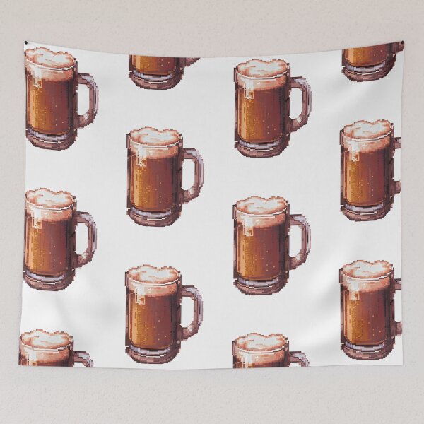 Item preview, Beer Mug -Retro pixel art designed and sold by octoboobs.