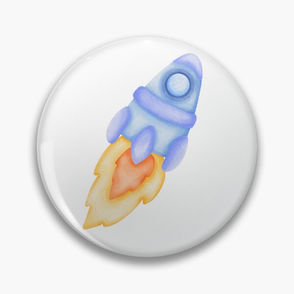 Item preview, fun cartoon rocket perfect for kids' rooms and classrooms designed and sold by Jenjane99.