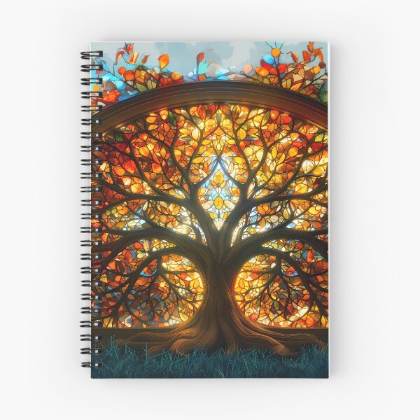 Item preview, Stained Glass Tree of Life Vibrant Artwork designed and sold by Asymoney.