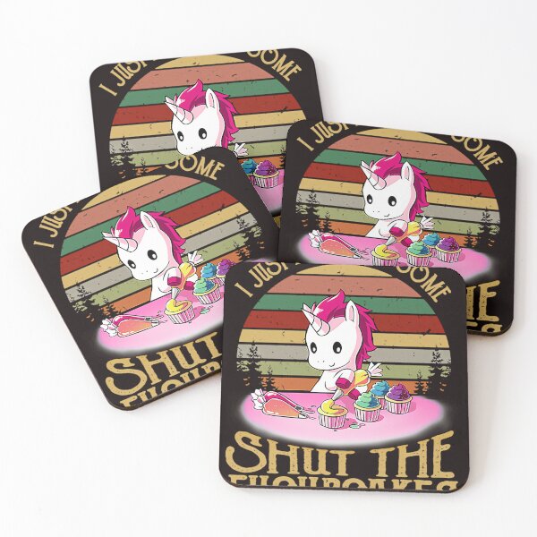 Item preview, I Just Baked You Some Shut The Fucupcakes Funny Unicorn Cooking designed and sold by VanessCruz.