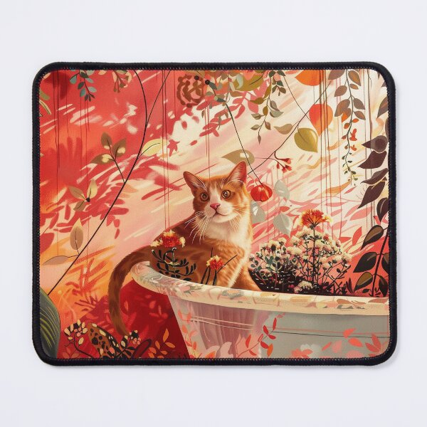 Item preview, cat in the bath tub designed and sold by PricklyPeanut.