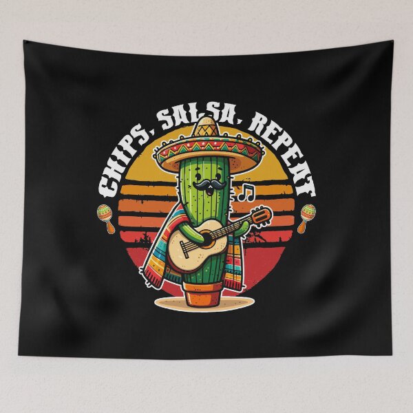 Item preview, Funny Sombrero and Cactus Cinco De Mayo Mexican Celebration Gift designed and sold by JUSTBEELEGANT.