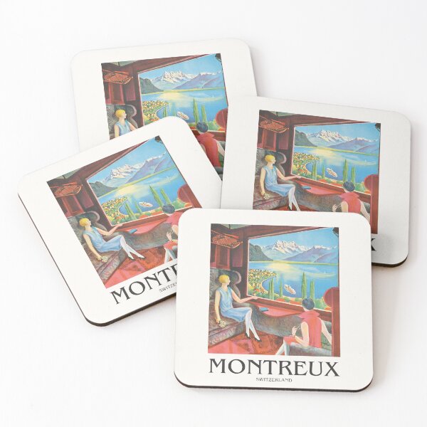 Item preview, Montreux Vintage Travel Switzerland designed and sold by cutesy.
