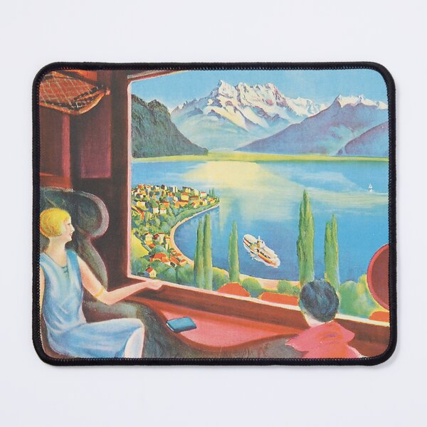 Item preview, Montreux Vintage Travel Switzerland designed and sold by cutesy.