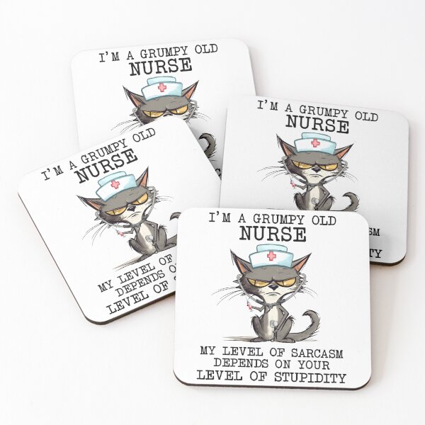 Item preview, I'm a grumpy old nurse designed and sold by AllYouNeed777.