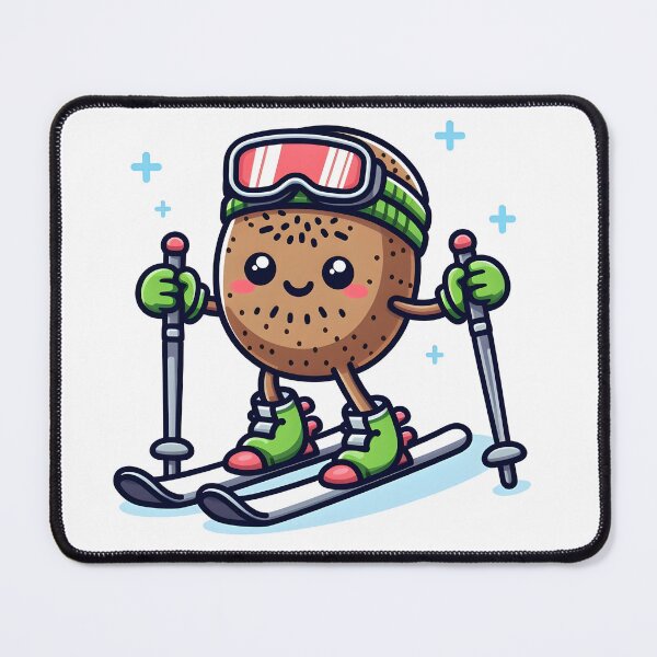 Item preview, Kawaii Kiwi With Skiing Gear designed and sold by CanvasCutie.