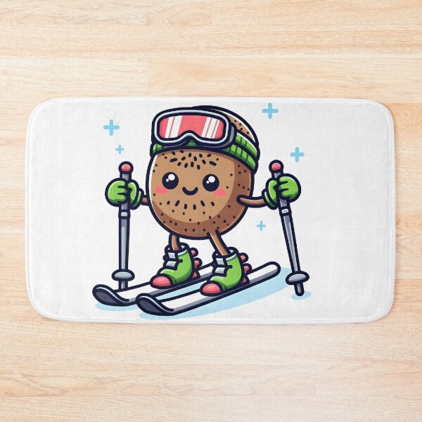 Item preview, Kawaii Kiwi With Skiing Gear designed and sold by CanvasCutie.