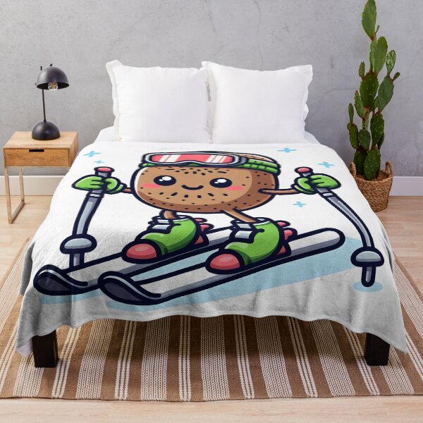 Item preview, Kawaii Kiwi With Skiing Gear designed and sold by CanvasCutie.