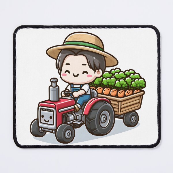 Item preview, Kawaii Farmer With Garden Gloves designed and sold by CanvasCutie.