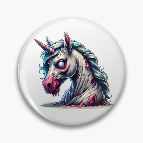 Item preview, undead zombie unicorn creepy zombiecorn horse designed and sold by dimaxstore.