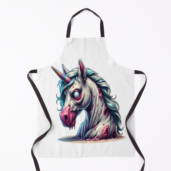 Item preview, undead zombie unicorn creepy zombiecorn horse designed and sold by dimaxstore.