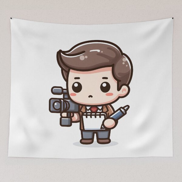 Item preview, Kawaii Journalist: A Notepad And Pen designed and sold by CanvasCutie.