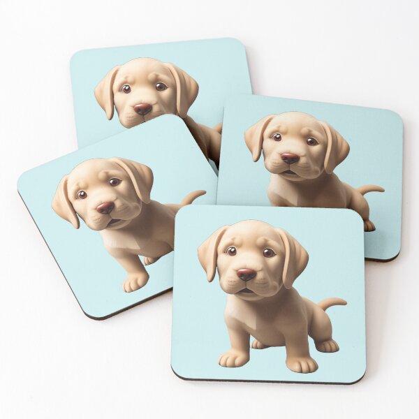 Aperçu de l'œuvre Chiot Labrador Blond Mix modèle 3D créée et vendue par MartineP77.