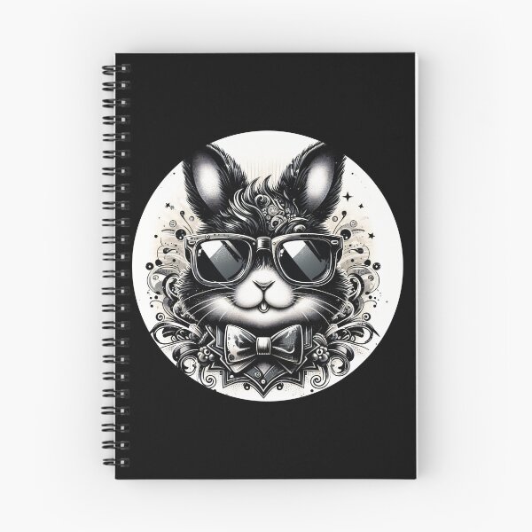 Item preview, black and white rabbit with sunglasses and bowtie designed and sold by Mechanical-Artt.