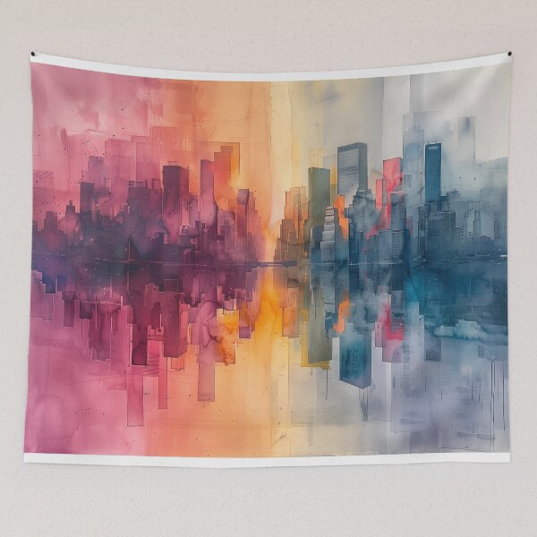 Item preview, Colorful Cityscape designed and sold by MNSY.