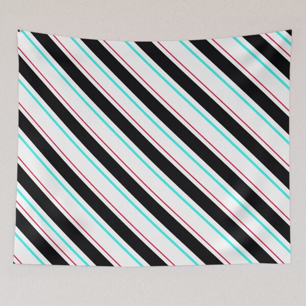 Item preview, Black And White Diagonal Stripes Pattern Design designed and sold by PatternTitan.