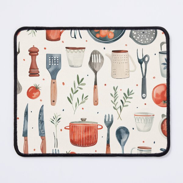 Item preview, kitchen flatlay designed and sold by PricklyPeanut.