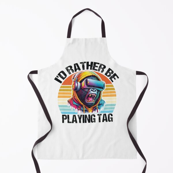 Item preview, I'd Rather Be Playing Tag Gorilla Monke Tag Gorilla VR Gamer designed and sold by 7Merch.