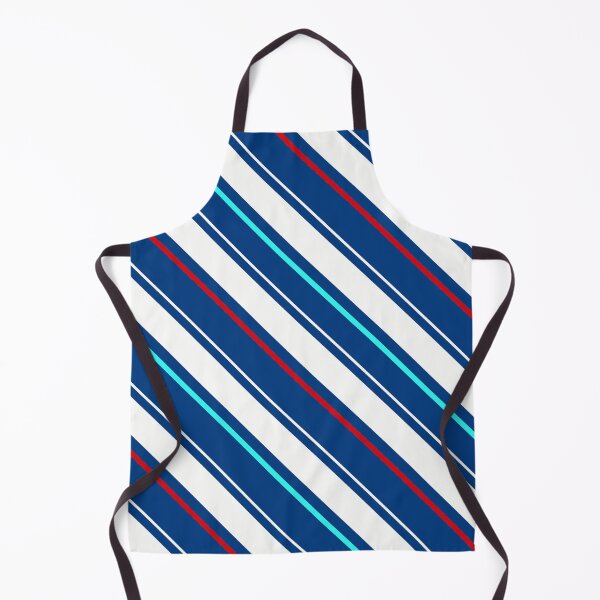 Item preview, Blue and White Diagonal Stripes Pattern Design designed and sold by PatternTitan.