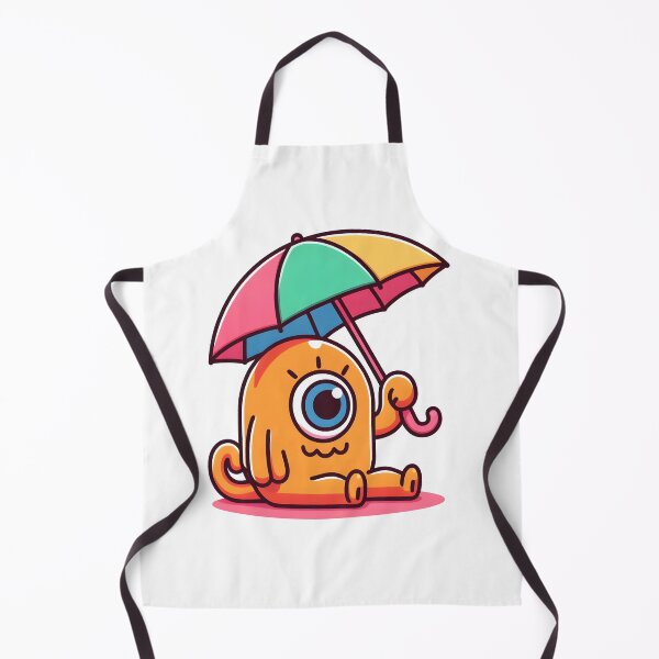 Item preview, Kawaii Sunny Cyclops With A Colorful Umbrella Hat designed and sold by CanvasCutie.