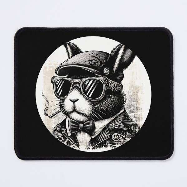 Item preview, bunny wearing sunglasses and a hat designed and sold by Mechanical-Artt.