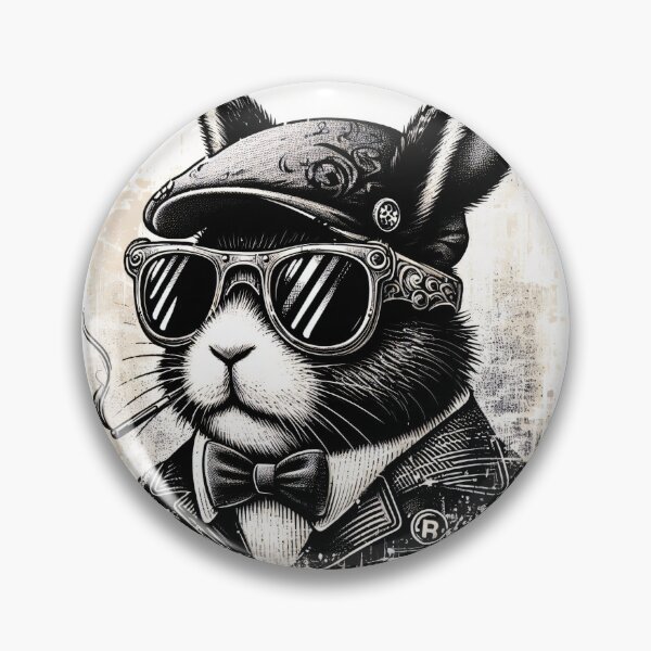 Item preview, bunny wearing sunglasses and a hat designed and sold by Mechanical-Artt.