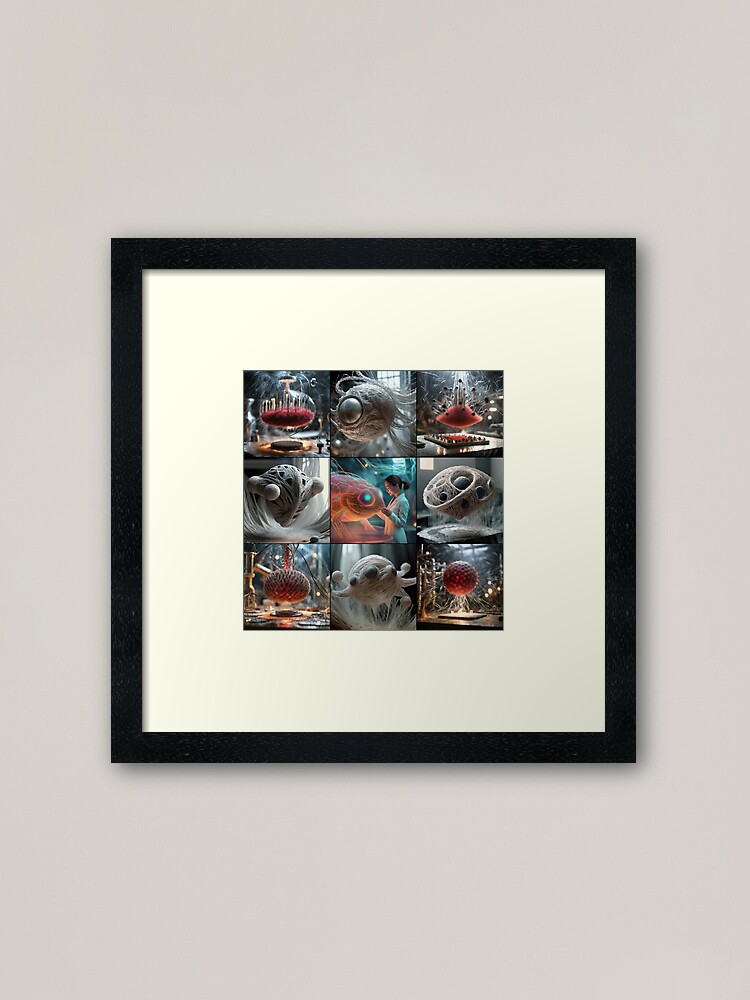 Thumbnail 1 of 7, Framed Art Print, T-OMEGA-000 designed and sold by philjarry.
