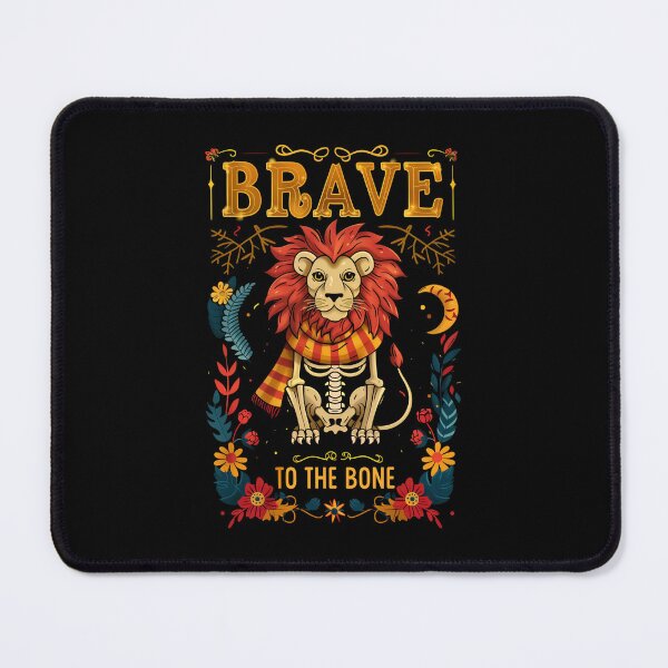 Item preview, Brave to the Bone - Lion Skeleton - Day of the Dead - Fantasy designed and sold by Fenay Designs.