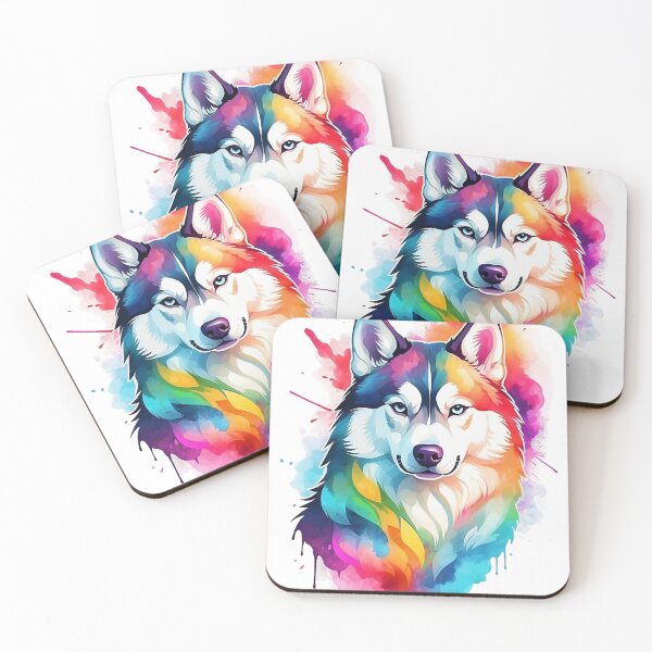 Item preview, Siberian Husky Sprints: Arctic Elegance designed and sold by firecard.