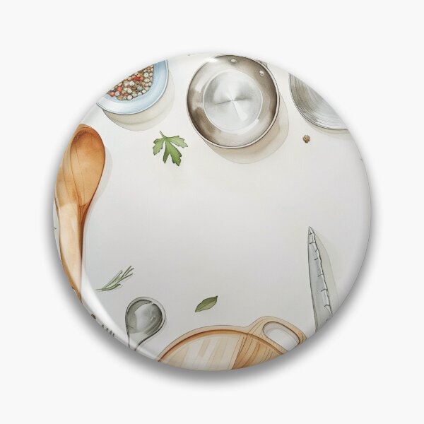 Item preview, kitchen flatlay designed and sold by PricklyPeanut.