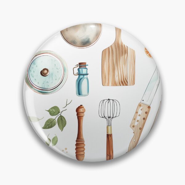 Item preview, kitchen flatlay designed and sold by PricklyPeanut.