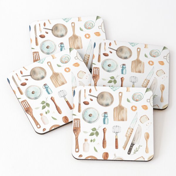 Item preview, kitchen flatlay designed and sold by PricklyPeanut.