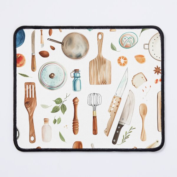 Item preview, kitchen flatlay designed and sold by PricklyPeanut.