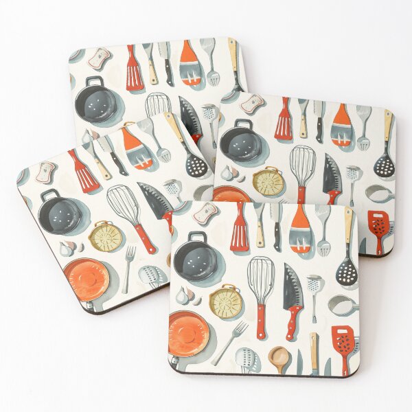 Item preview, kitchen flatlay designed and sold by PricklyPeanut.