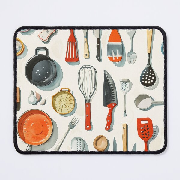 Item preview, kitchen flatlay designed and sold by PricklyPeanut.