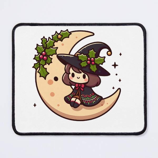 Item preview, Kawaii Merry Witch With Holly Cape designed and sold by CanvasCutie.