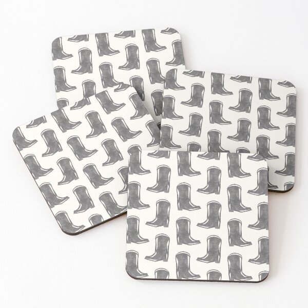 Item preview, Cowboy Boots - Dark Gray/Cream designed and sold by littlearrow.