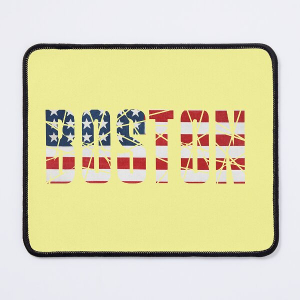 Item preview, BOSTON with USA flag designed and sold by Rajasekar.