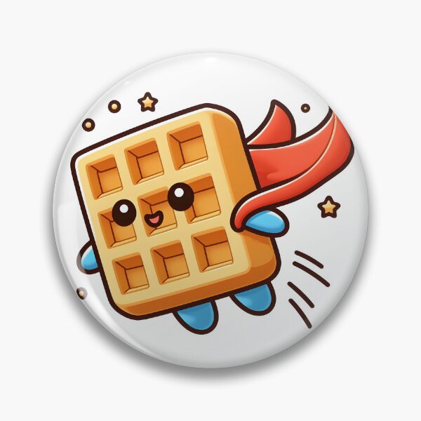 Item preview, Kawaii Waffle With Cape designed and sold by CanvasCutie.
